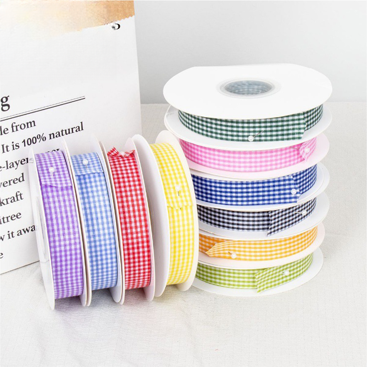 nastro a quadri GZZD 10Rolls/Pack 1.0cm*50Y – 1cm*50Y - Image 5