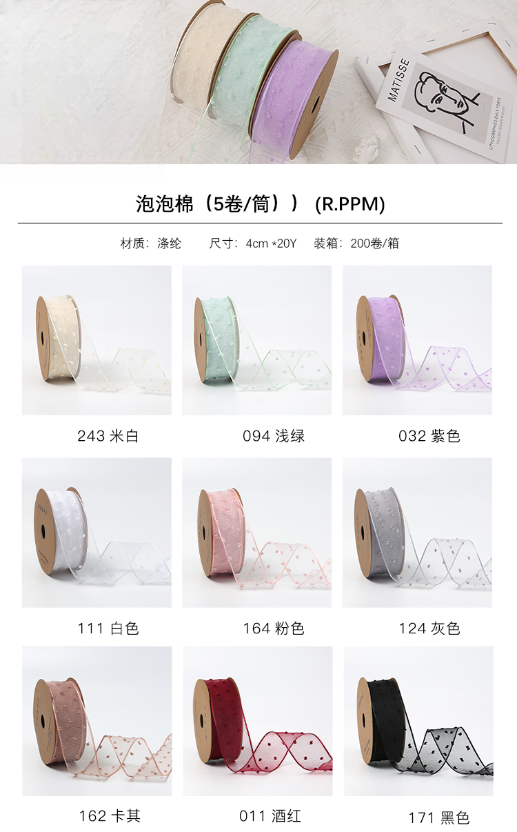 ruban PPM(5rolls/pack) – 4cm*20Y - Image 5