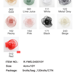 Schleifenband YWS (5Rolls/Pack) – 40mm*9Y - Image 12