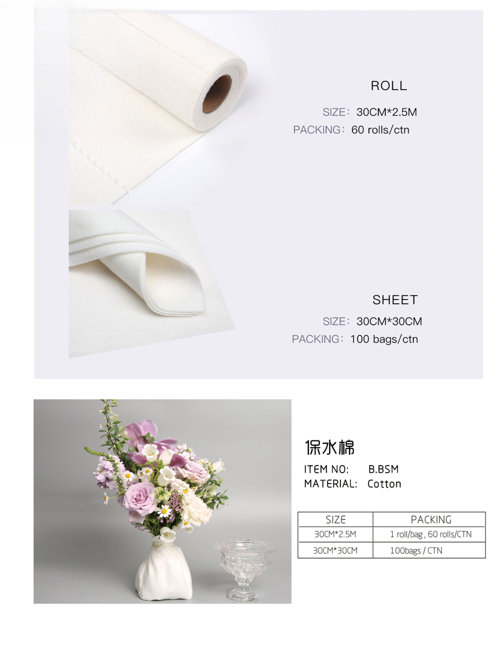 Water Retaining Cotton BSM-Roll - 30cm*2.5M - Image 8