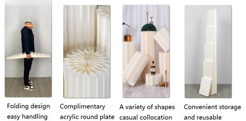 Flod Disply carta Pillar +Acylic Tray – (30CM)20+40+60+80+100cm - Image 4