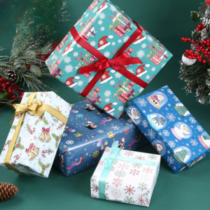 papier de Noël SDNPZ-003(100pcs/bag) (20 feuilles or 50 feuilles peut être personnalisé) – 50*70cm - Image 4