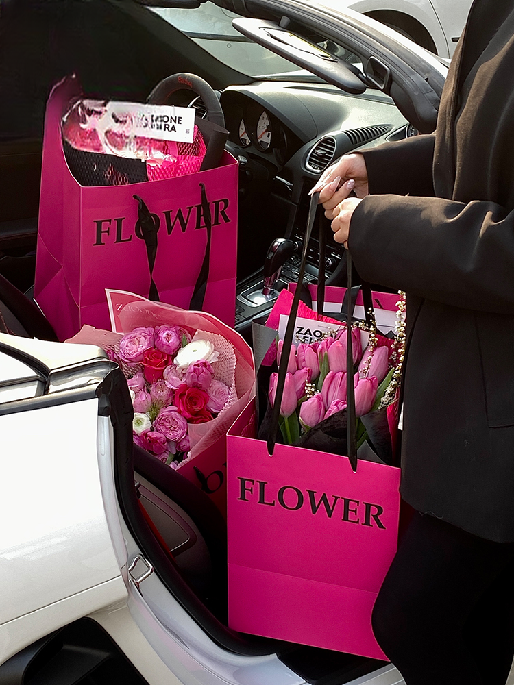 bolsa de asa flor-CCSTD-001(2pcs/bag) – 25cm*25cm*25cm - Image 3
