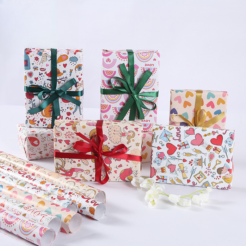 Alternative view of Geschenkpapier QWJLW-01 100 sheets/bag (20 Blätter or 50 Blätter kann individuell angefertigt werden) – 50*70cm