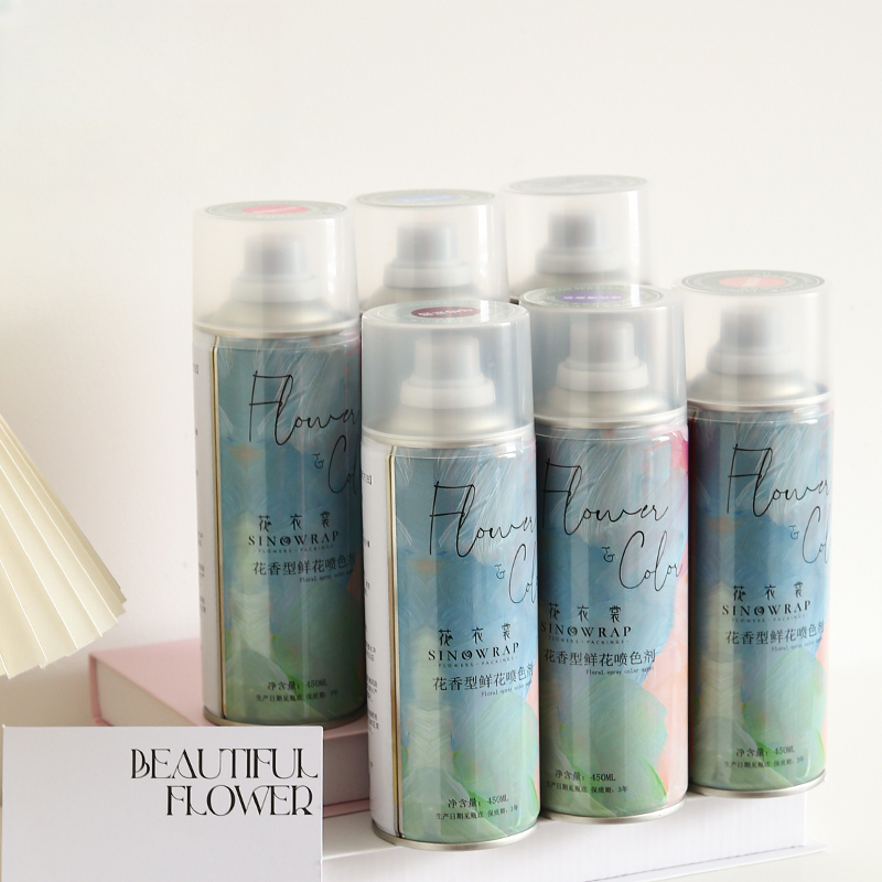Spray-painted flowers HYPQ 24 bottle/CTN - 450ML - Image 4