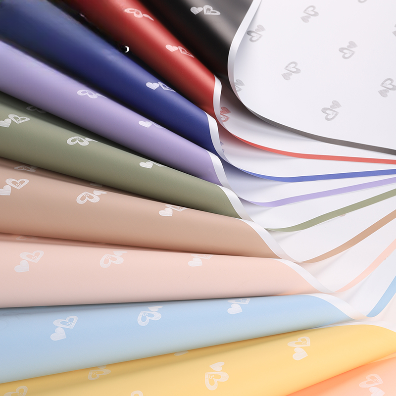 Geschenkpapier XY – 57*57CM (Romantic Love Pastell) - Image 4