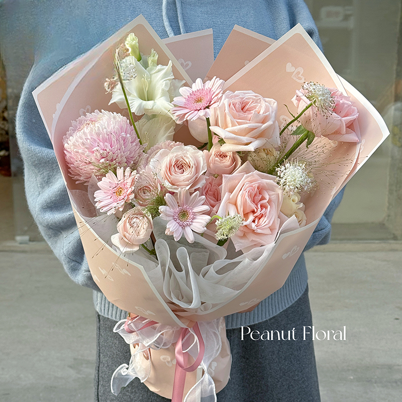 Geschenkpapier XY – 57*57CM (Romantic Love Pastell) - Image 8