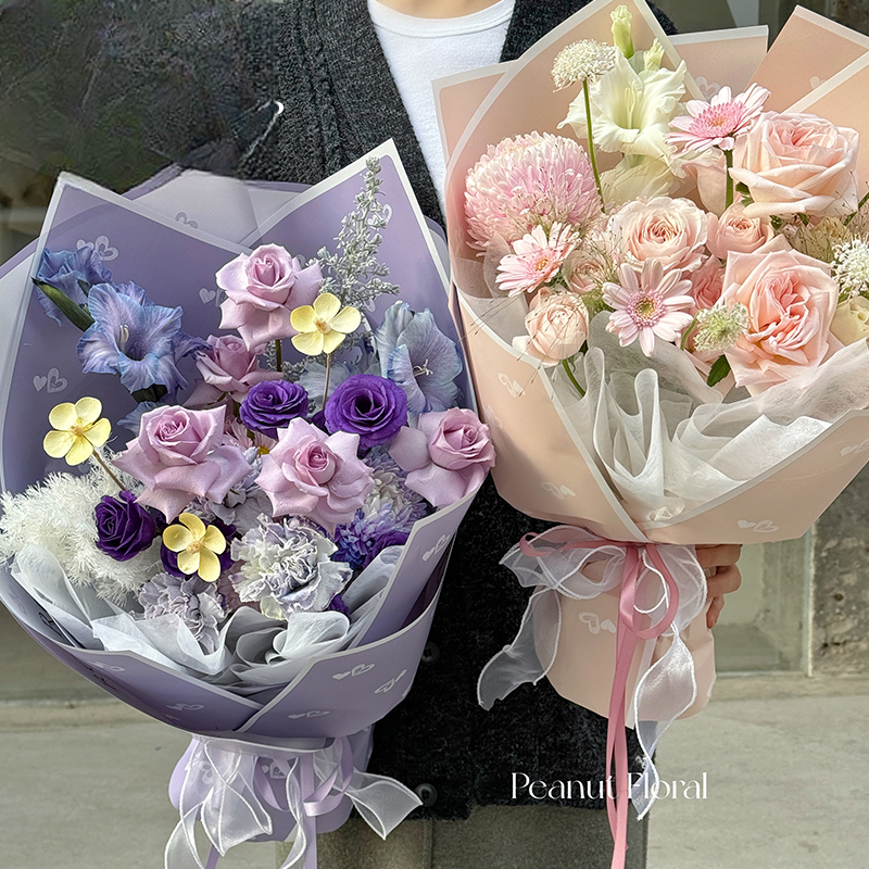 Geschenkpapier XY – 57*57CM (Romantic Love Pastell) - Image 9