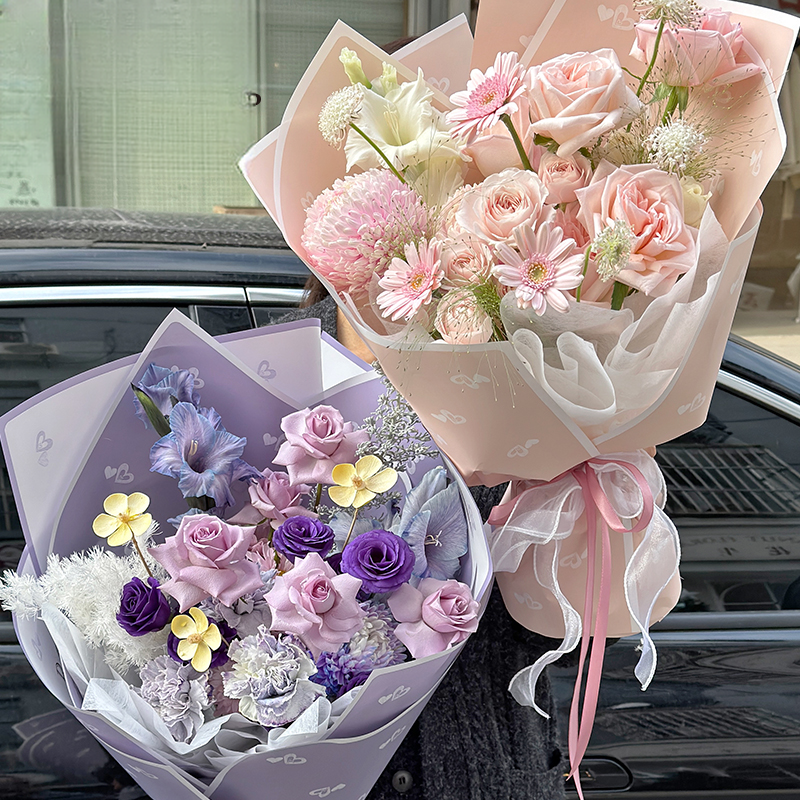 Geschenkpapier XY – 57*57CM (Romantic Love Pastell) - Image 10