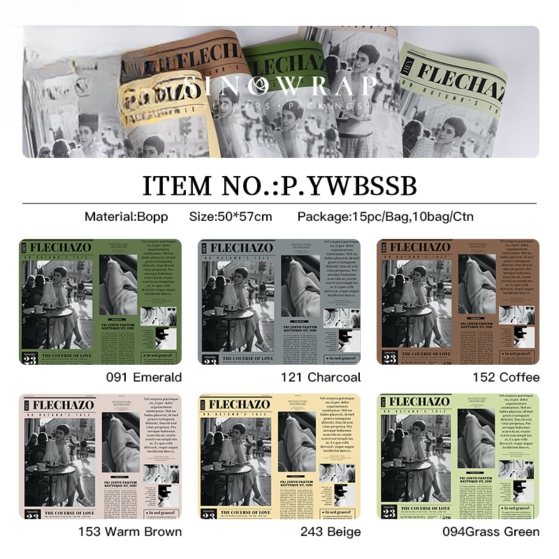 Geschenkpapier YWBSSB(15PCS/ Beutel ) – 50*57CM - Image 11