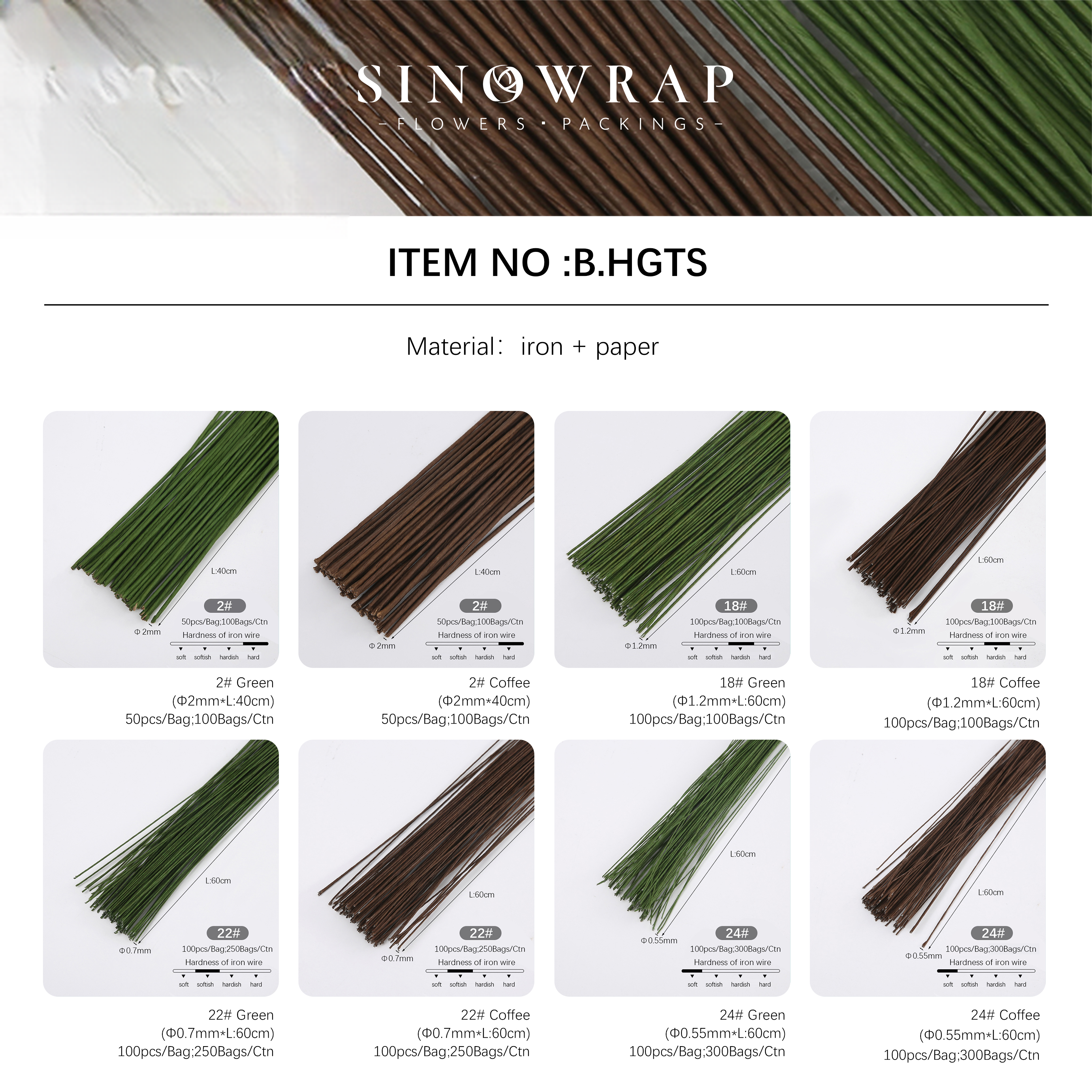 Accessories HGTS (2# 18# 22# 24#)bagged ironwire - 18#(1.2mm*60cm) - Image 9