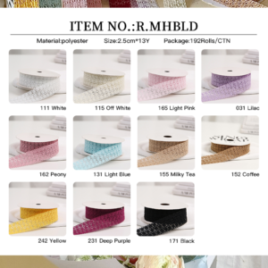 Schleifenband MHBLD 8Roll/Pack – 2.5CM*13Y - Image 22