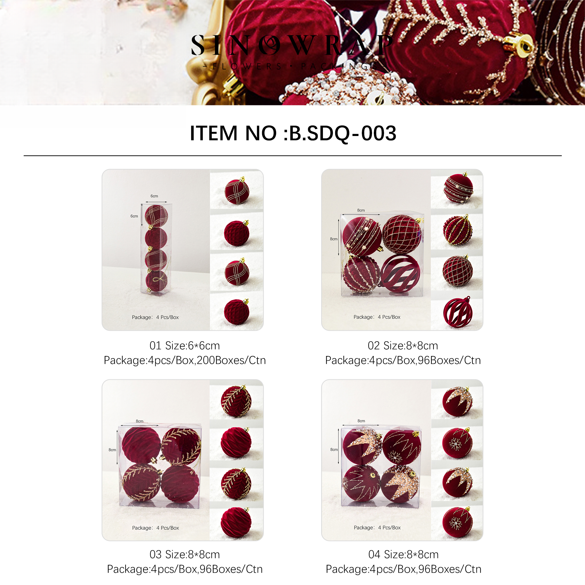accessoires de Noël SDQ-003 – 6cm - Image 6