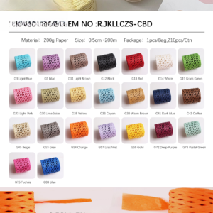 Schleifenband  reißfest JKLLCZS  0.5cm*200Y(aufgeklappte Größe:4.4CM*200Y 200G/roll） – 0.5cm*200M - Image 10