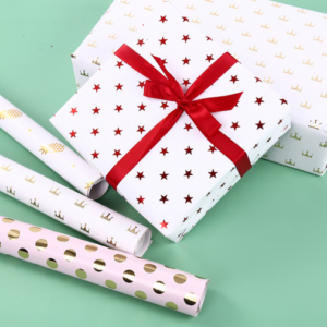 Weihnachts-Geschenkpapier mit Goldfolie 100g SDTJXL – 50*70CM