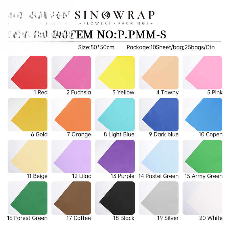 papier d'emballage PMM-S 50CM*50CM 1.5mm/10 pcs a sachet – 50*50CM - Image 10