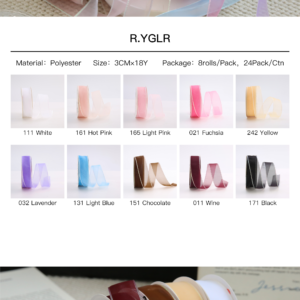 ruban YGLR 8 Rolls/pack – 3CM*18Y - Image 10