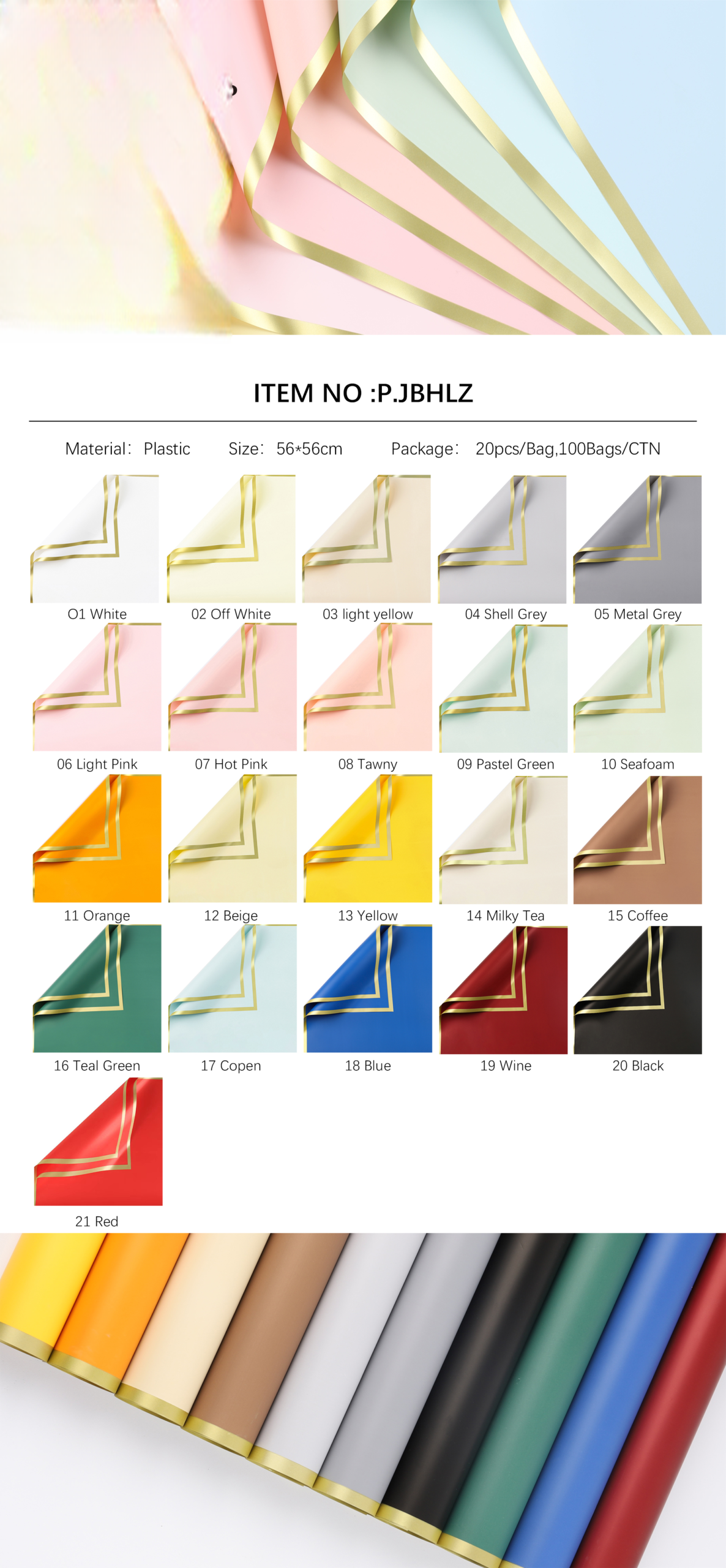 Wrapping Paper JBHLZ - 56*56cm - Image 9