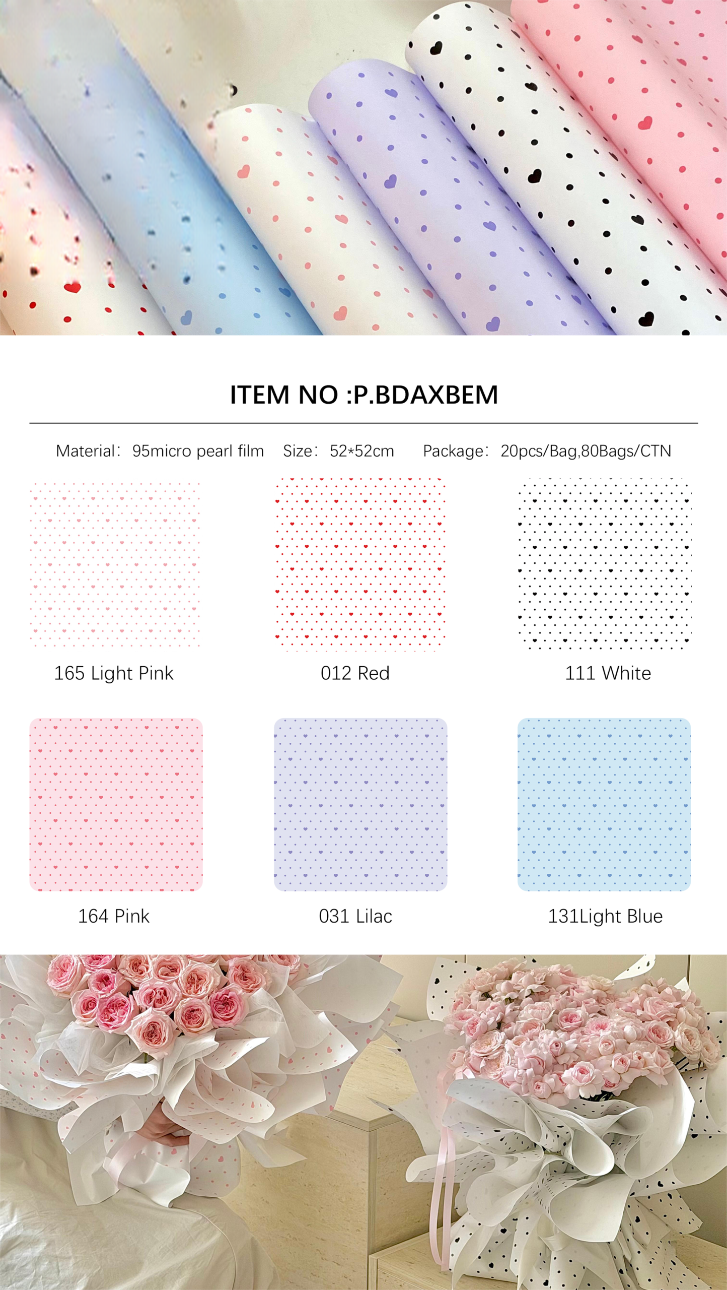 Wrapping Paper BDAXBEM - 52*52CM - Image 13